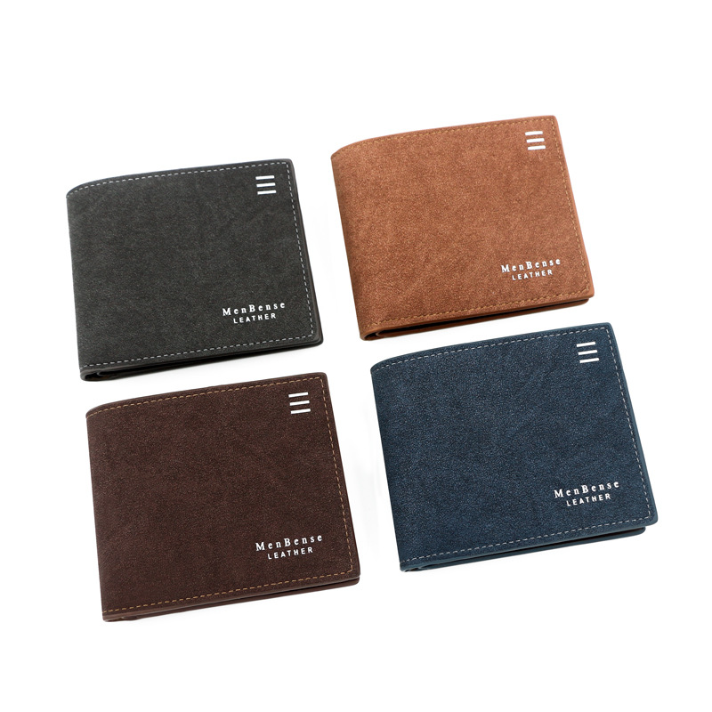 Nuevos hombres personalizados billetera corta de los hombres de la manera monedero de la moneda de la pantalla de seda billetera de embrague esmerilado de los hombres