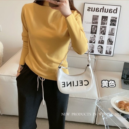 Ai Yaomi 16-color German velvet bottoming shirt for women, slim and versatile, thickened half turtleneck bottoming shirt, warm top for women
