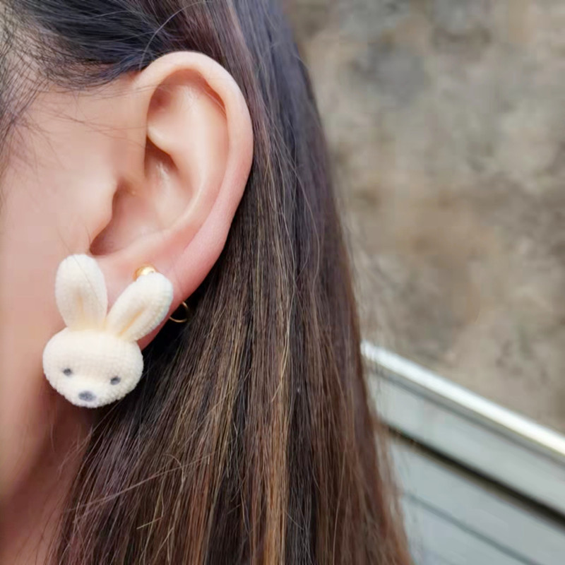 Cartoon Style Animal Resin Stoving Varnish Womenu0027S Ear Studs 1 Pair
