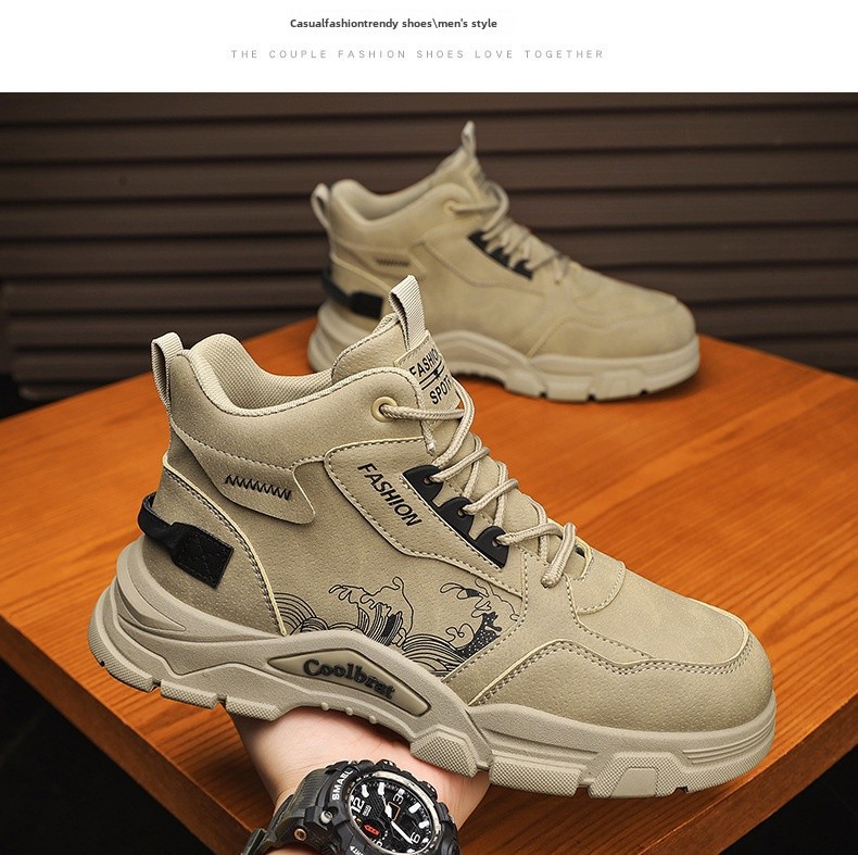 Chukka Desert Boots For Men Waterproof Work Boots Non-slip_voghion.com