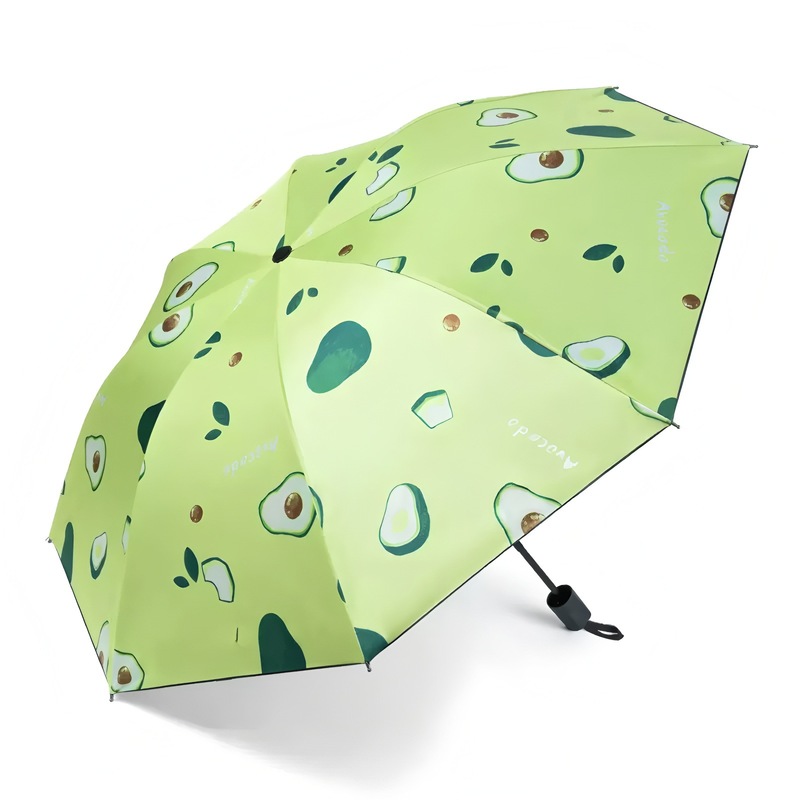 フルーツ傘卸売ビニール晴雨兼用折りたたみ全自動傘女性用抗UV傘卸売|undefined