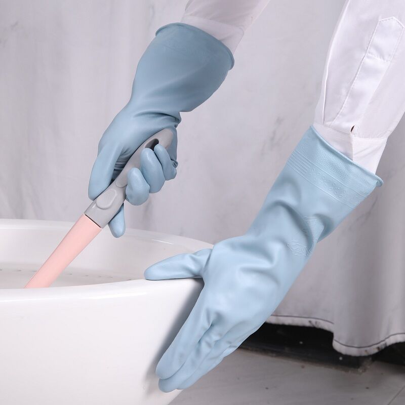 Durable plastic waterproof rubber thin gloves