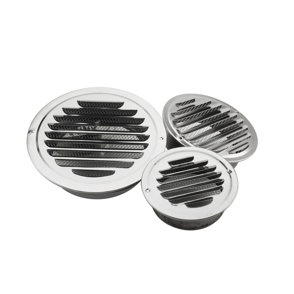 排气罩外墙平头风帽304平面通风口201管道通风新风系统排气通风口