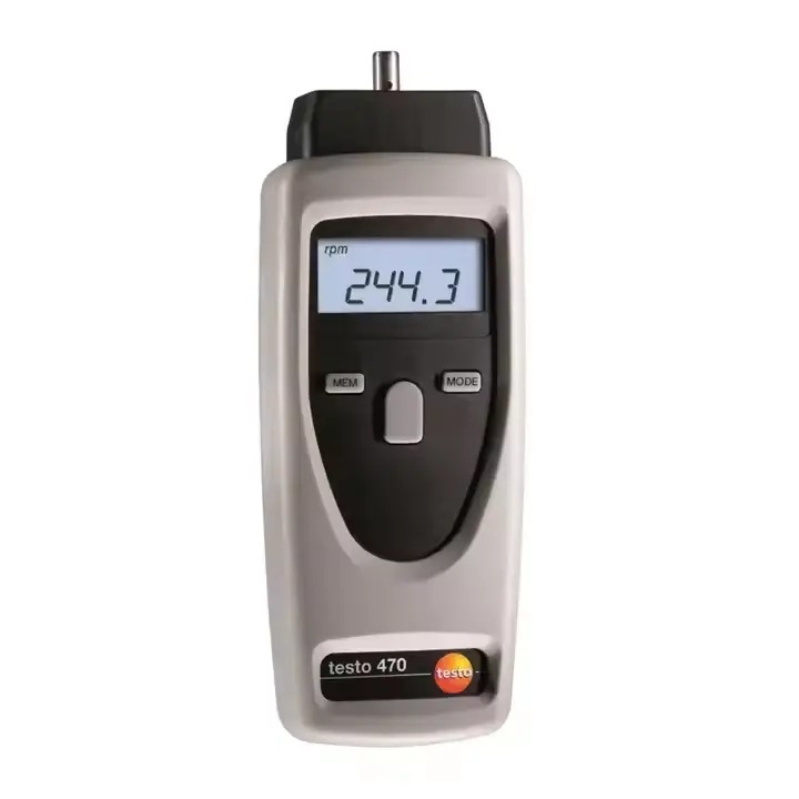 Testo 470数字转速表RPM测试仪转速测试仪光学1至99999 rpm