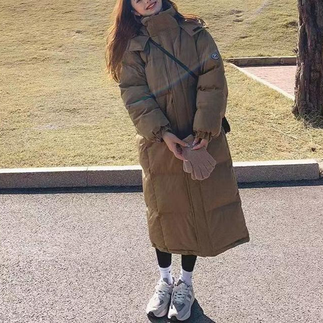 2025新款韩版羽绒棉服外套女冬季加厚宽松长款保暖大衣棉袄棉衣潮|undefined