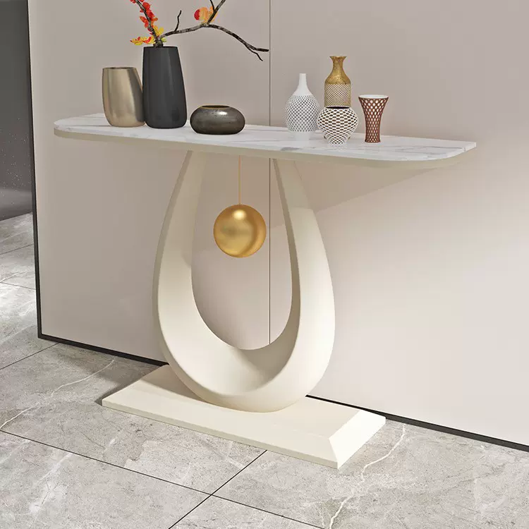 轻奢大理石玄关桌现代简约客厅入户玄关台靠墙玄关柜玄关桌玄关台