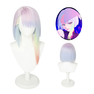 Mufei lucy cos wig cyberpunk edge Walker/runner cos fake hair lucy wig spot
