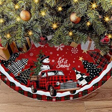R 17310 Christmas Tree Skirt Snowflake Print ʥ����ȹװ��