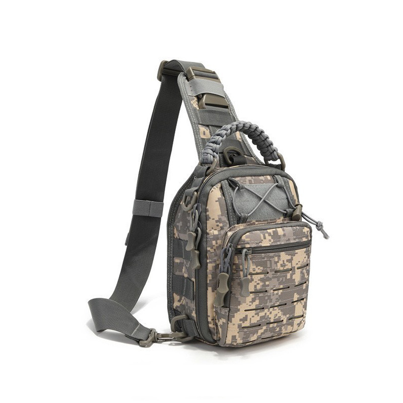 Bolso bandolera táctico de camuflaje para hombre, estilo militar, para deportes, ciclismo, portátil, para exteriores