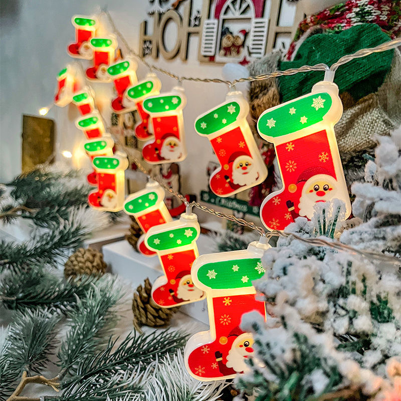 Calcetines navideños pintados