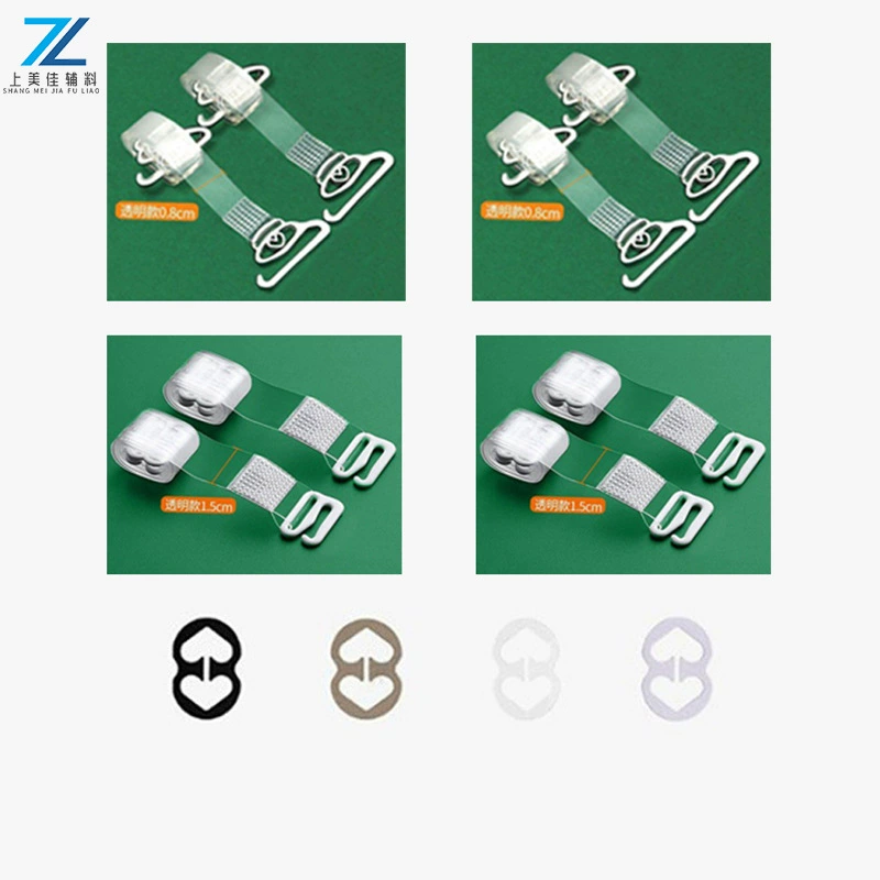 [Трансграничная] комбинированный набор из 12 предметов прозрачных бретелей для нижнего белья, 8 предметов + противоскользящие пряжки для нижнего белья, 4 предмета, прямые продажи с фабрики