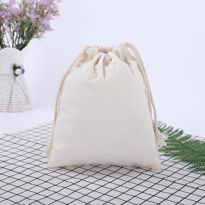 2022精美时尚束口袋帆布背包袋双肩拉绳礼品收纳袋批发可印logo