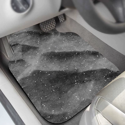 Diatomaceous earth car floor mats, starry sky design, absorbent, carpet-style, universal fit, easy to clean, single-piece, removable, decorative car mats (Car Carpet) - starry-sky-grey-anti-slip-diatom-mud-full-car-four-piece-set-four-pieces-offer-more-savings