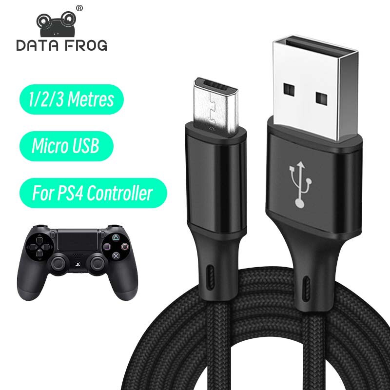 Suitable for Ps4 Controller Charging Cable, Micro USB Data Cable, Wireless Controller Charging Cable, 1/2/ 3m Connection Cable