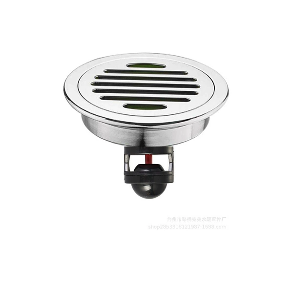7868-A full copper chrome-plated round floor drain (small mouth magnetic suspended odor and anti-odor core)