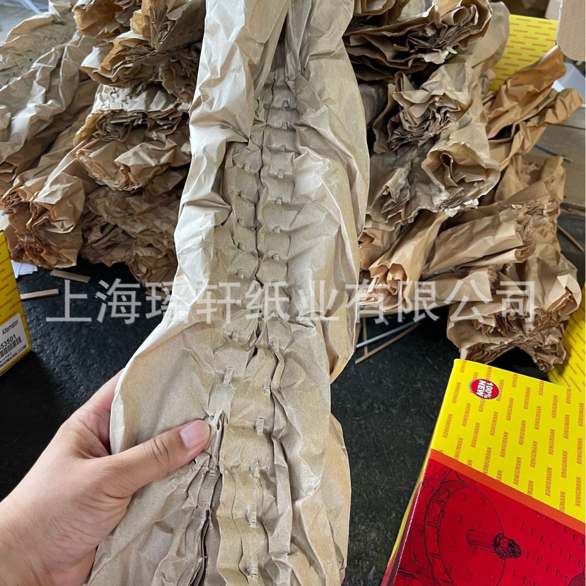 双层缓冲纸垫  可降解缓冲牛皮纸 全木浆缓冲衬垫纸