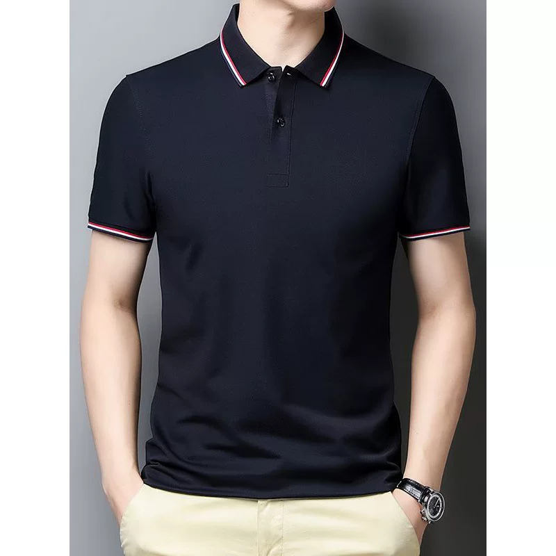 Polo, elastic T-shirt, with short sleeve