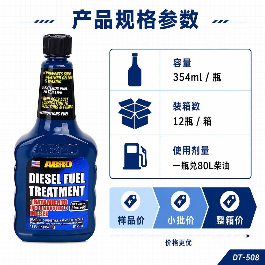 American ABRO diesel additive anti-gelling and anti-wax injector protector for China 6 standard trucks diesel fuel treatment agent