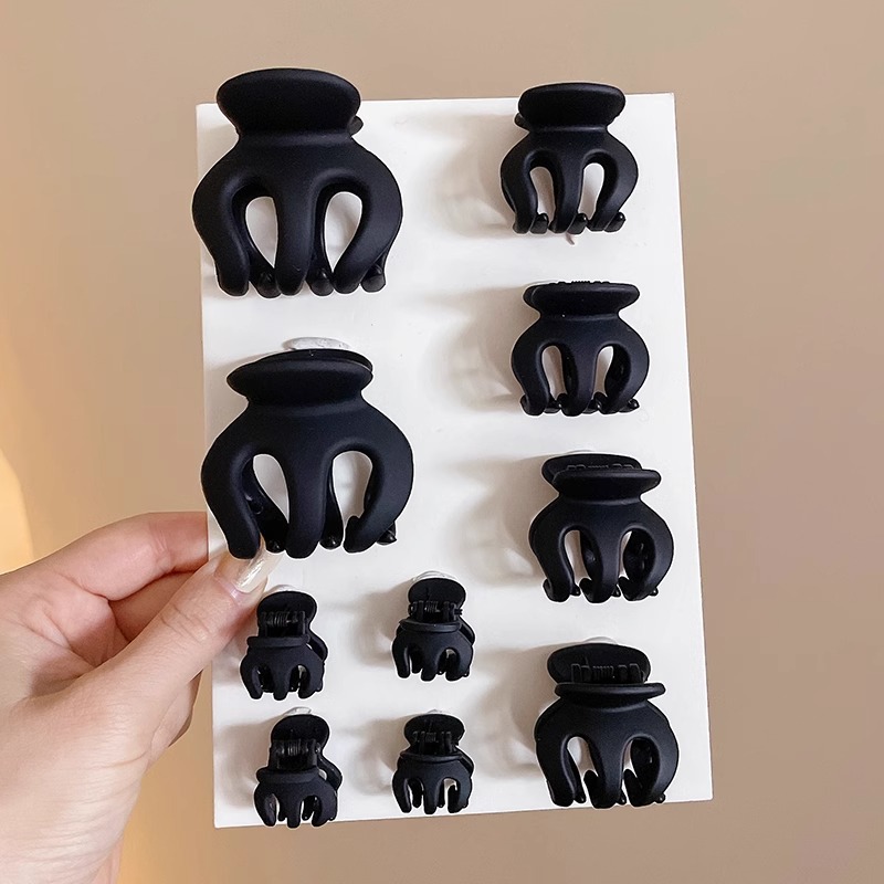 Horquilla de calabaza esmerilada de alta calidad, temperamento femenino, pinza de agarre grande, parte posterior de la cabeza, pinza de tiburón, clip de tiburón, tocado, horquilla