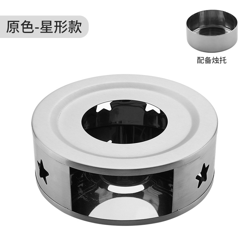 Estilo coreano de acero inoxidable té calentador hogar al aire libre estufa té cocina calefacción base té calentador ventas directas de la fábrica en stock