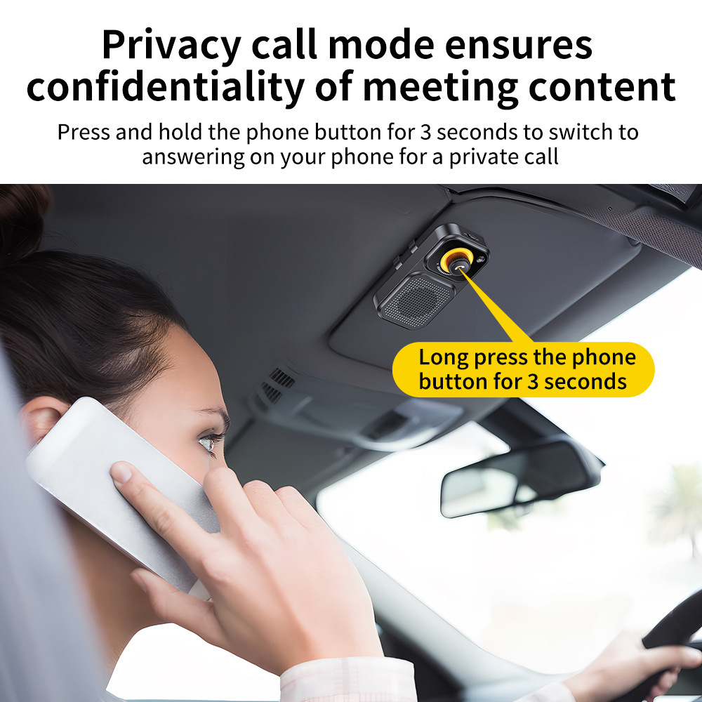 New Bt17 Sun Visor Bluetooth Car Hands-Free Call Noise Reduction Intelligent Sensor Vibration Boot Siri Voice 3W