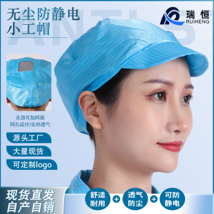 Ruiheng anti-static cap dust cap wholesale spot anti-static dust-free cap factory blue white powder yellow small cap