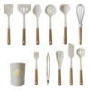 Silicone kitchenware, white set, 12 pieces