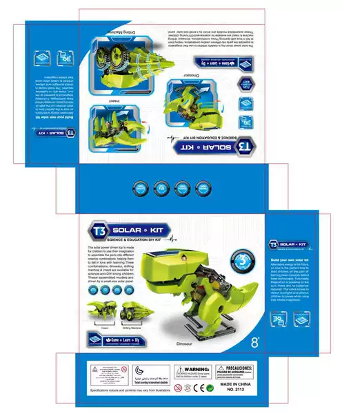 Dinosaur, dragon battle solar-powered, three-in-one, combat unit, spider