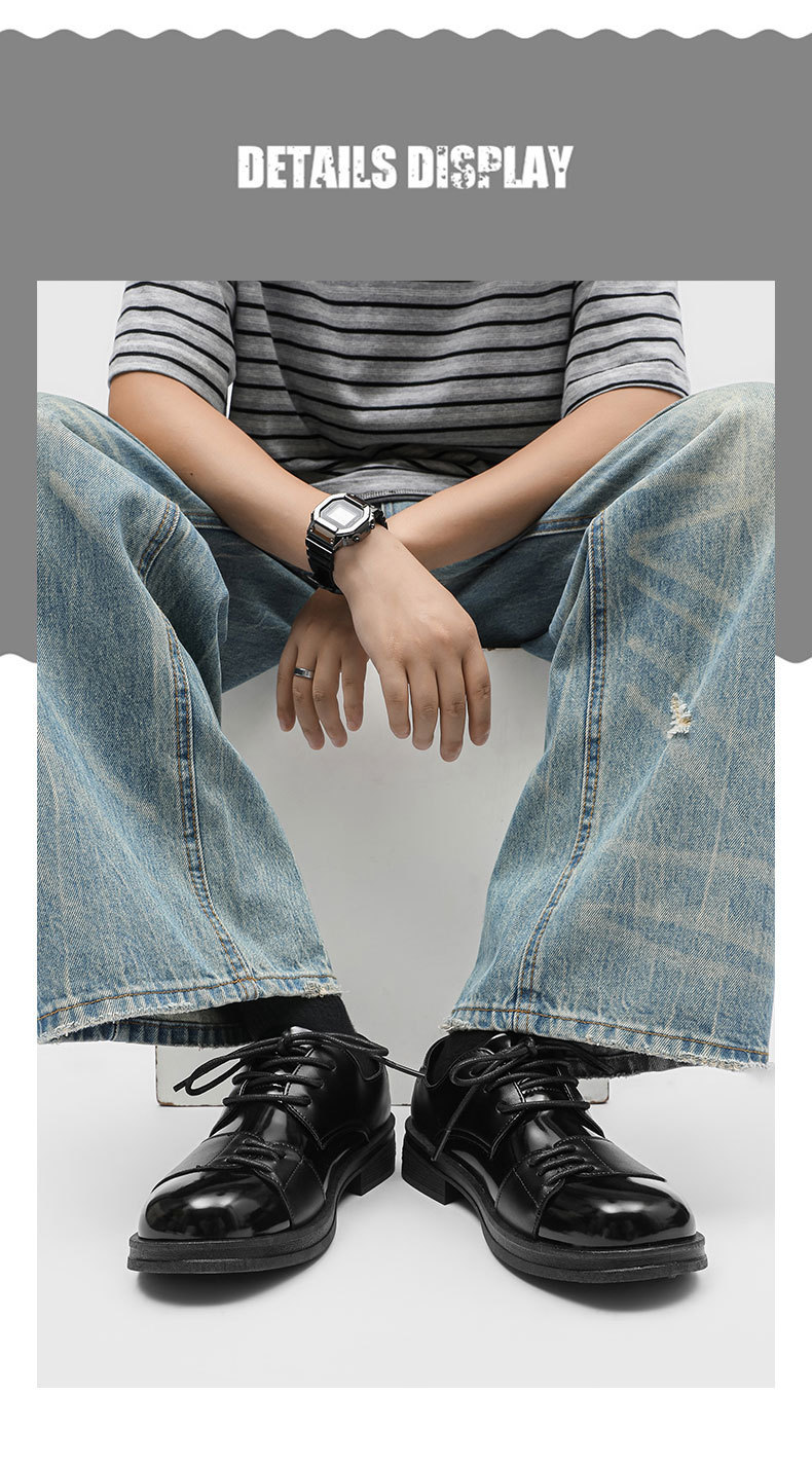 ShoeVault Herren Leder 2025 Neue Casual Herbst Britische Business Formale Hochzeit Square Toe Derby Schuhe_voghion.com