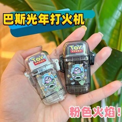 巴斯光年透明塑料防水打火機充氣紅焰戶外涉水野營垂釣禮