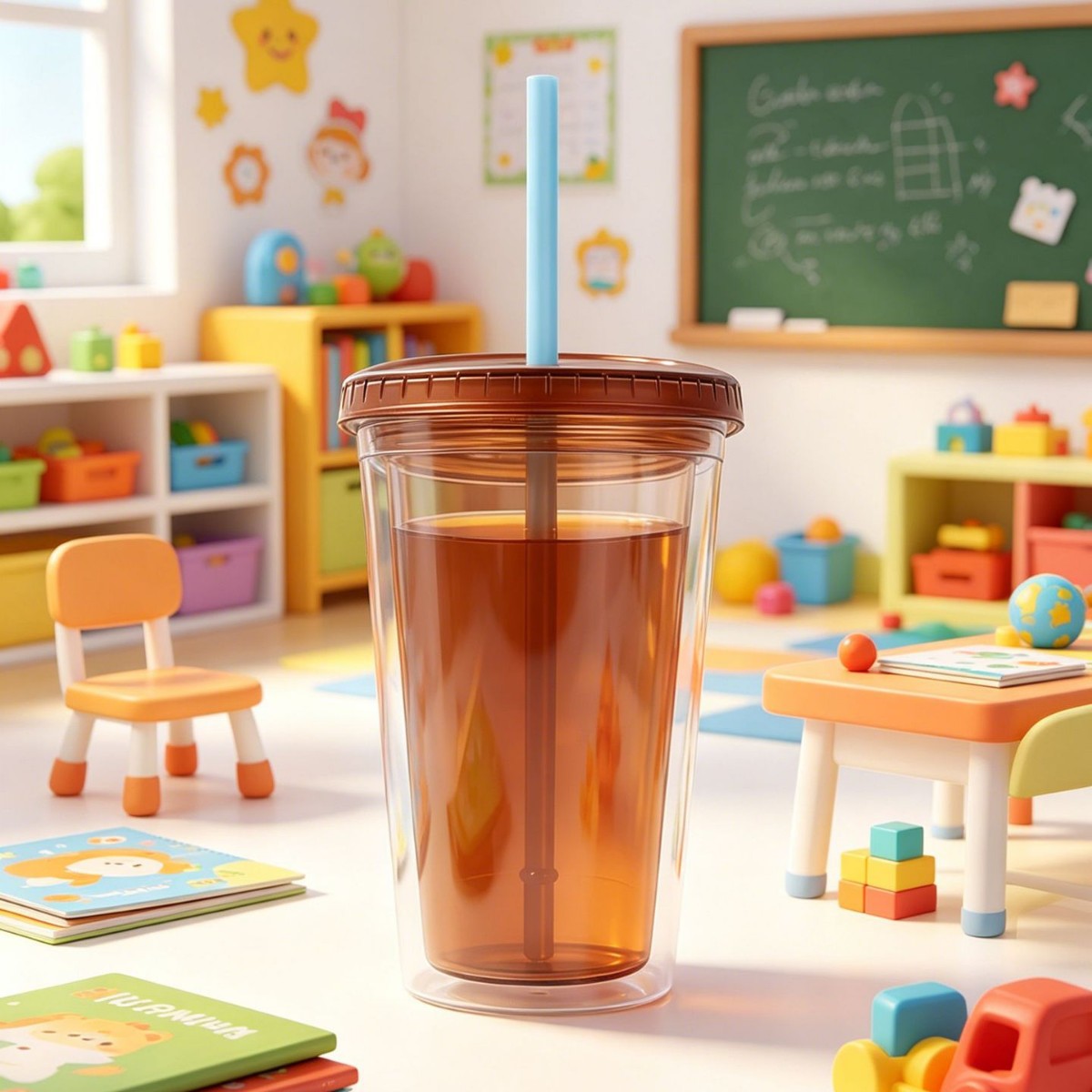 珍珠奶茶专用双层透明吸管杯 大孔吸管顺畅吸料