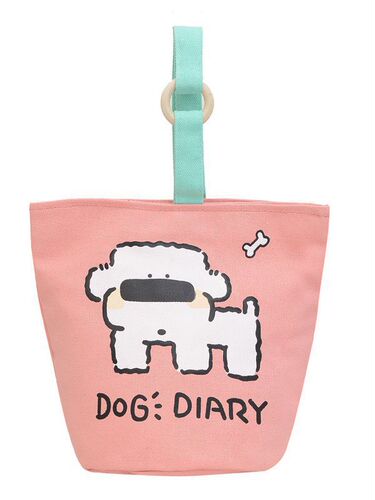 Cute Handbag with Canvas for , Portable and Unique, Bucket Dog Design, Small Minority Style, Gift Bag, New Canvas Bag