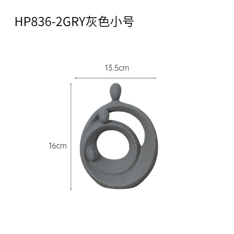 Moderno abstracto pareja decoración creativa cerámica amor arte figura escultura salón entrada TV decoración del gabinete