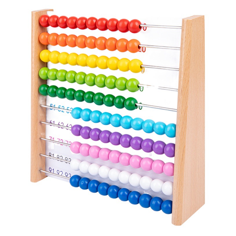 Abacus Ábacus infantil Contador de la escuela primaria Jardín de infantes Adición y resta aritmética Ilustración Matemáticas Ayudas para la enseñanza Juguetes de educación temprana