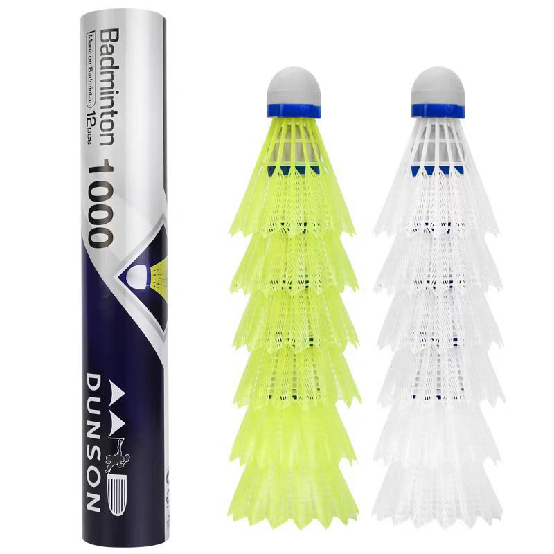 [Dunshan Genuine] 12-Pack Dunshan Classy Badminton Durable and Unbreakable Nylon Ball Outdoor Training Ball
