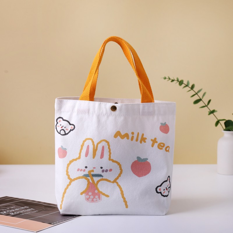 Bolsa de regalo de graduación de niños bolsas de lona portátiles de dibujos animados estudiantes bebés regalo de cumpleaños bolsa de lona spot