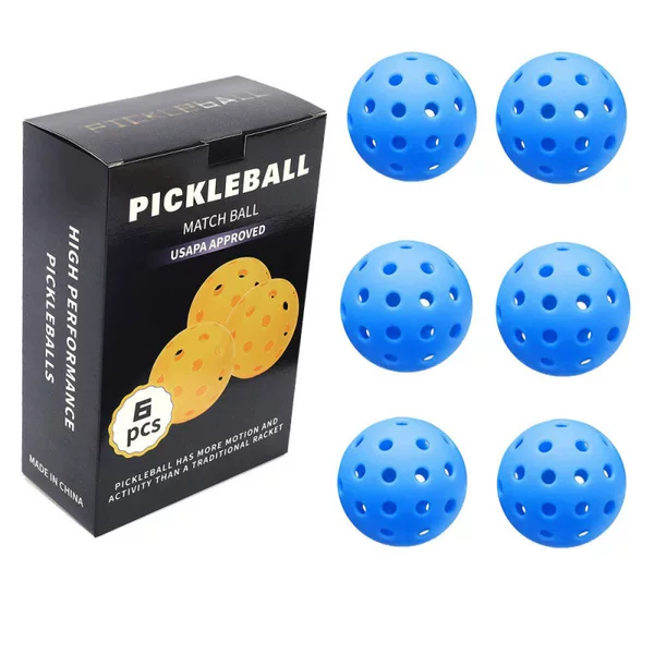 Pickleball new peak ball 40 hole hole ball 74mm rotomolding injection luminous ball color box packaging factory