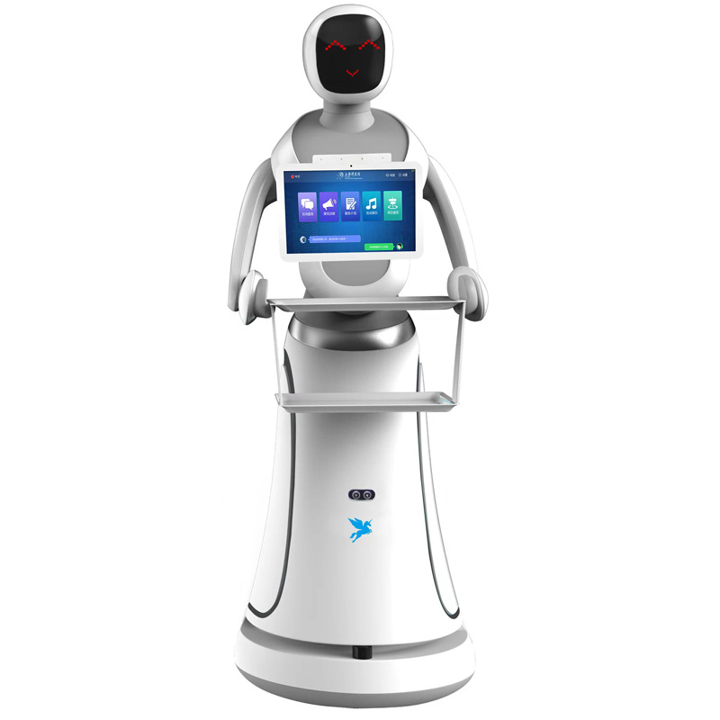 Robot de entrega de alimentos humanoide Amy Hotel Restaurante Restaurante Inteligente de entrega de alimentos Transferencia de platos Running Hall totalmente automático Ai Camarero