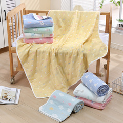 Six-layer gauze baby blanket for children, pure cotton gauze swaddle blanket, six-layer infant and toddler bath towel, baby towel blanket