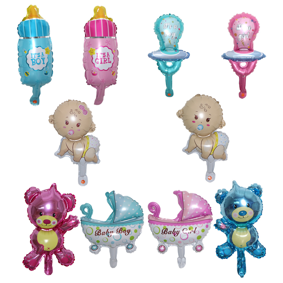 Mini globo de película de aluminio de dibujos animados transfronterizos, cumpleaños del bebé, fiesta de luna llena, decoración de la escena, accesorios fotográficos, globos