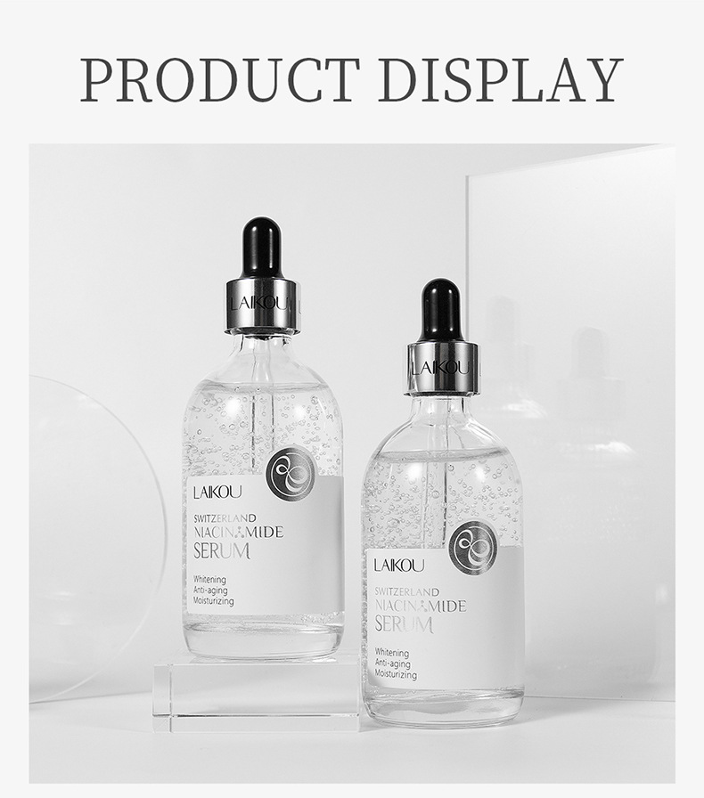 Cross-border Laicome Swiss Niacinamide Essence 100ml Brightening Skin Tone Hydrating and Moisturizing Essence Ampoule Skin Care product undefined