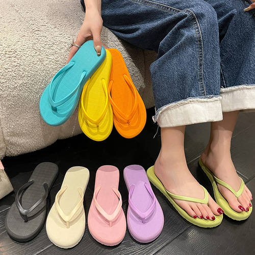 New Women's Herringbone Slides 2025 Summer Outdoor Fashion Toe Post Sandals with Non-Slip for Beach and Sand