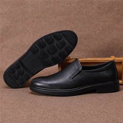 休閒青年英倫軟底尖頭皮鞋西裝鞋男士商務真皮軟皮透氣春秋季皮鞋