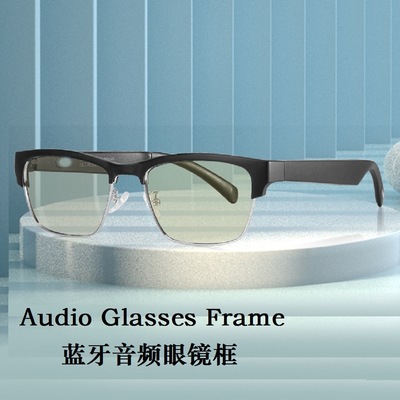 KY02氣傳導音頻眼鏡金屬半框智能眼鏡藍牙墨鏡智能眼鏡框配近視
