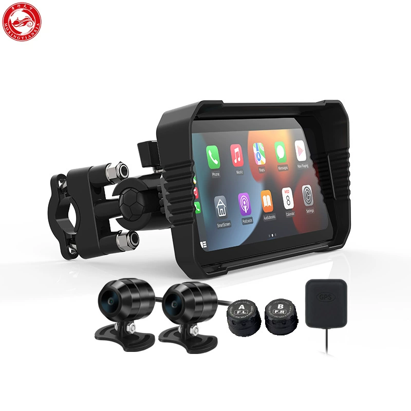 Мотоциклетный рекордер бросает экран автомобиля машины 6,25-дюймовый HD локомотивный видеорегистратор CarplayAndroid