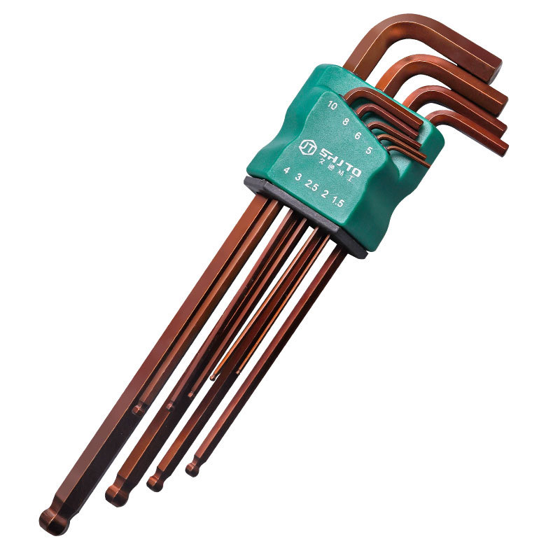 9 piezas llave hexagonal hembra llave hexagonal conjuntos llave estrella llave esférica desmontaje de la manga de tornillo de ciruela