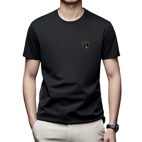 Hackspett sommar halvärm tryckta rund hals för män Andas kortärmad modal sweatshirt Mode casual topp T-shirt_voghion.com