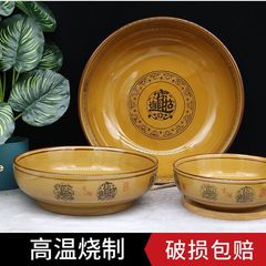 陶磁器の酸っぱい魚の碗の大きいサイズのスープのたらいの家庭用の水煮の魚のたらいの野菜の碗の商用の大きい碗の麻辣热の碗の煮物の碗