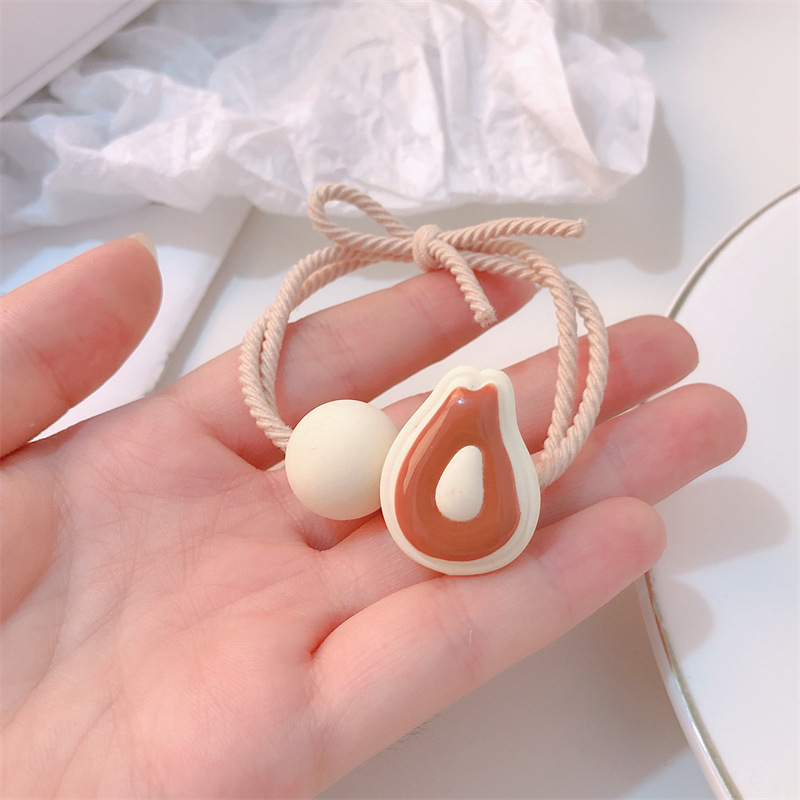 Ins frutas de fresa cuerda de cabeza mujer adorable cabello de correa de goma anillo de cabello de alta elasticidad cuerda de cabello duradera tocado