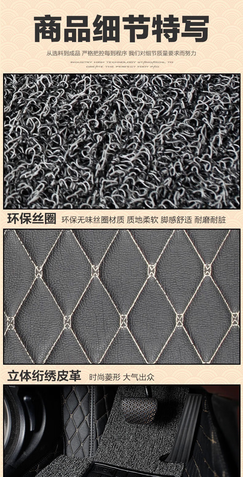 Floor Mats for Faw 2013/2014/2015 New Rav4 Car, Full Surround Foot Mats 13